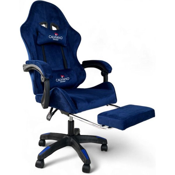 Игровое кресло Calviano 1583 (синий велюр)