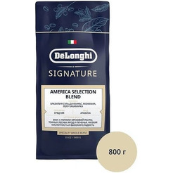 Кофе DeLonghi Signature America Selection Blend зерновой 800 г