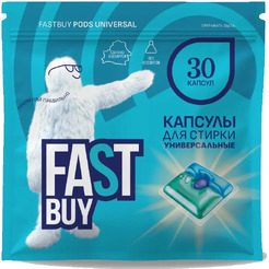 Капсулы для стирки универсальные FASTBUY Pods Universal 30 шт