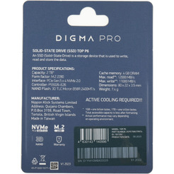 SSD Digma Pro Top P6 2TB DGPST5002TP6T4
