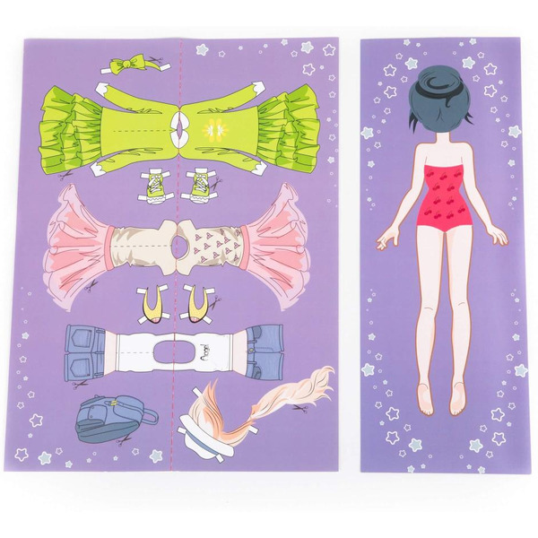 Кроватка-качалка Полесье сборная с бумажной куклой и постельным бельём 69801