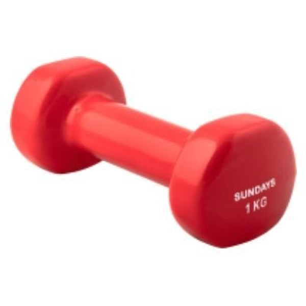 Гантель Sundays Fitness IR92005 (1кг, красный)