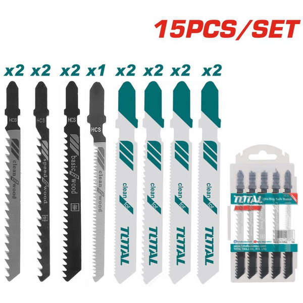 Набор пилок для лобизика Total TAC1501 (15 шт)