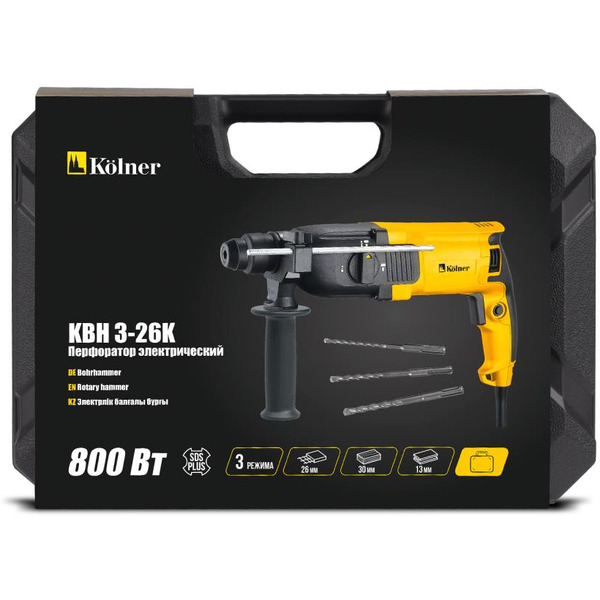 Перфоратор KOLNER KBH 3-26K