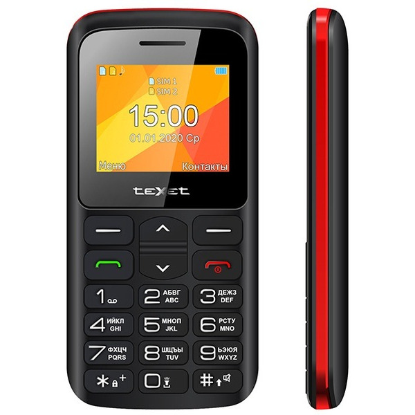 Мобильный телефон TeXet TM-B323 (черный/красный)
