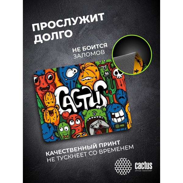 Коврик для мыши CACTUS Colorful Cacti CS-MPC-D03M