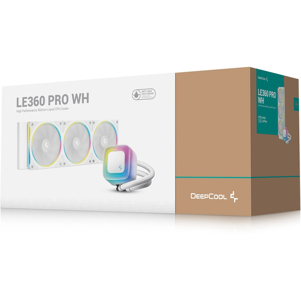 Система жидкостного охлаждения для процессора DeepCool LE360 PRO WH R-LE360PRO-WHAMMC-G-1