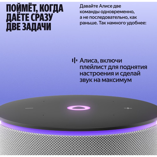 Умная колонка Яндекс.Станция Мини 3 Про (YNDX-00059GRY) серый