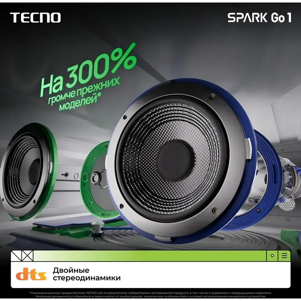 Смартфон Tecno Spark Go 1 4GB/128GB (черный)