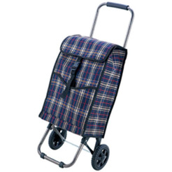 Тележка с сумкой РЫЖИЙ КОТ "Клетка" (JX-D2)