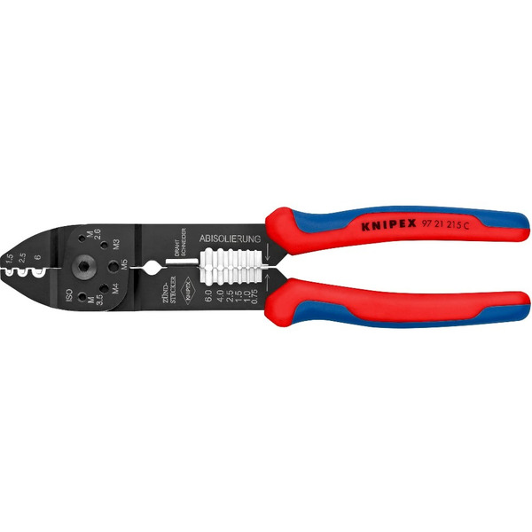 Пресс-клещи для резки и зачистки кабеля KNIPEX 9721215C