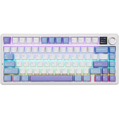 Клавиатура AULA F75 MAX Light Blue-White-Purple Reaper Switches