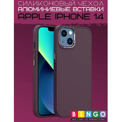 Бампер BINGO Metal iPhone 14 Бордовый