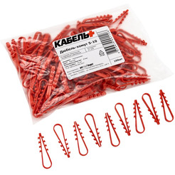 Дюбель-хомут КАБЕЛЬ+ 5-10 (красный) 100 шт