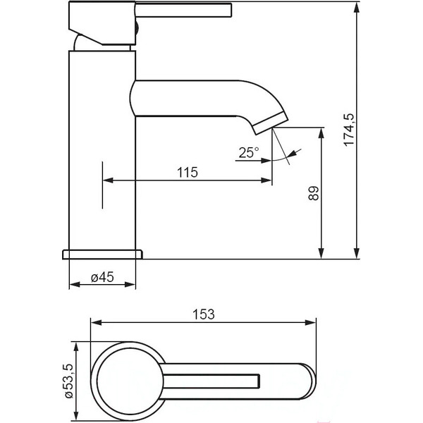 Смеситель Damixa Scandinavian Pure 360210000