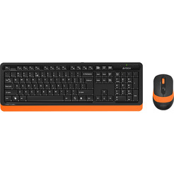 Клавиатура + мышь A4Tech Fstyler FG1010 (черный/оранжевый)