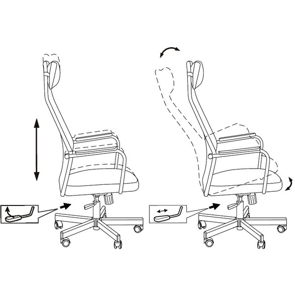 Кресло Бюрократ KB-5M (черный)