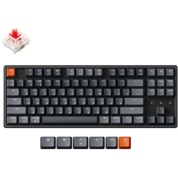 Клавиатура Keychron K8 RGB K8-H1-RU Red switch