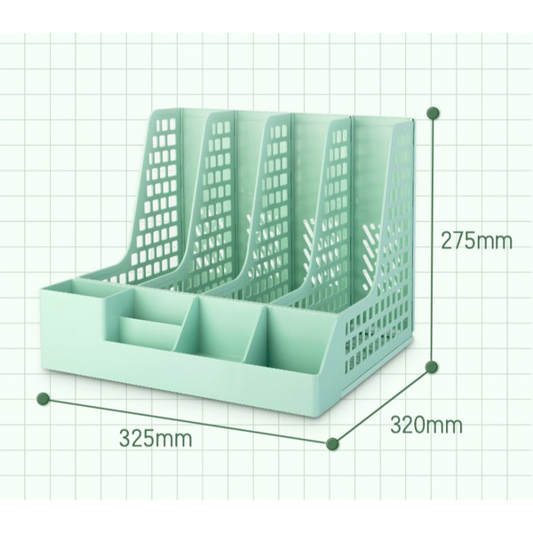 Лоток-органайзер для бумаг и канцелярских принадлежностей DELI PB106GREEN