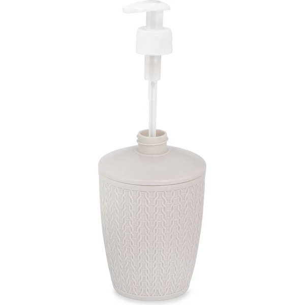 Дозатор для жидкого мыла Альтернатива Вязаное плетение М8049 (бежевый)