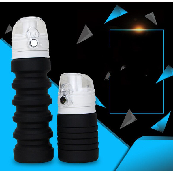 Складная спортивная бутылка Fscool FS0045 0.5 л (черный)