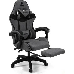 Кресло офисное King Style FK-31 Anklav Fabric Black (светло-серый/черный)
