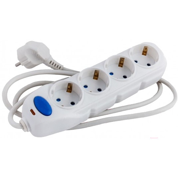 Удлинитель Electraline 62011 (1.5м, белый)