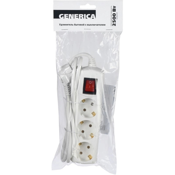 Удлинитель Generica WYP10-10-03-D15-ZK-G