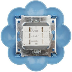 Выключатель одноклавишный KRANZ HAPPY Цветок KR-78-0626