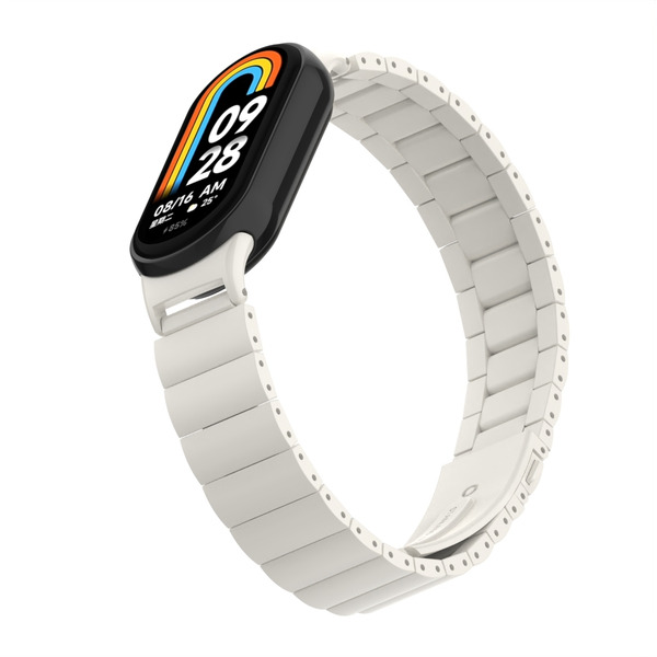 Ремешок Bingo Stainless Strips для XIAOMI Mi Band 8 (слоновая кость)