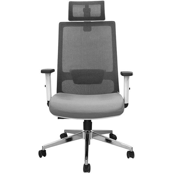 Кресло офисное SITUP MADRID A GREY chrome (сетка Grey /Grey)