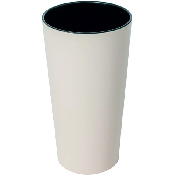 Кашпо для цветов со вставкой GARDENPLAST "КАМЕЛИЯ" 63001 бежевый