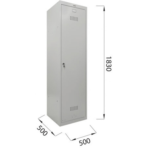 Шкаф металлический для одежды BRABIX LK 11-50