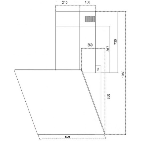 Вытяжка SCHTOFF Carina 600 черная