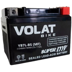 Мотоциклетный аккумулятор VOLAT YB7L-BS MF R+ (8 А·ч)