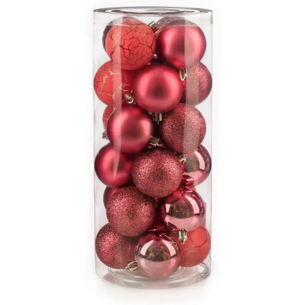 Набор новогодних шаров Ausini VT25-04020-8