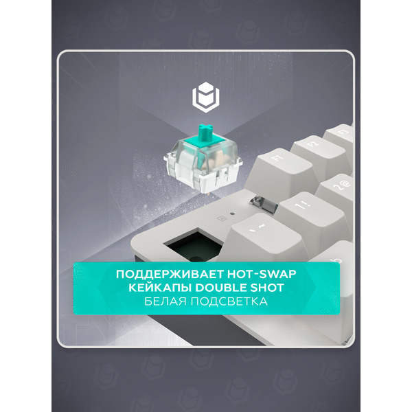 Клавиатура IO by Red Square Typex v2 g3ms Sapphire io213 (светло-серый)