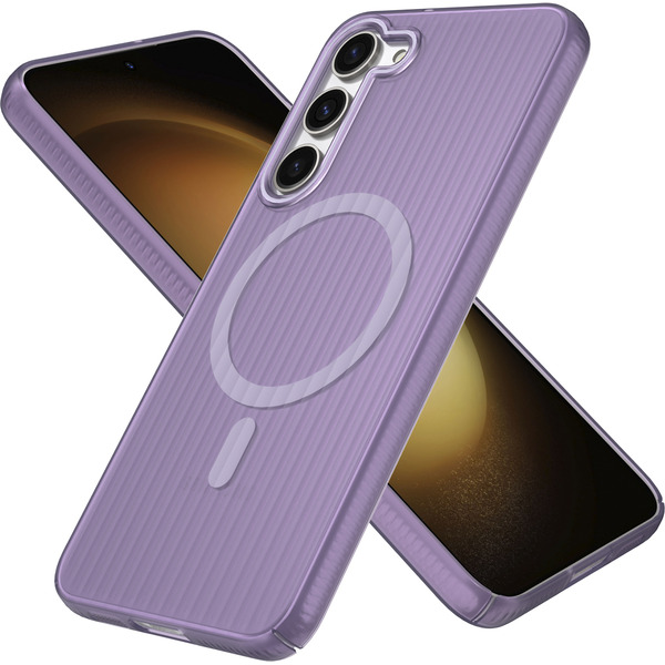 Задняя накладка CASE Translucent Strip Samsung Galaxy S23 Plus, фиолетовый