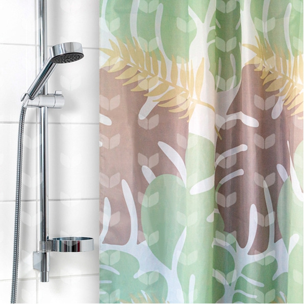 Штора для ванной комнаты Вилина 6666-2205-1 (монстера)