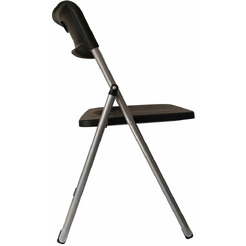 Стул складной BRABIX Golf Lite CF-017 (серебристый каркас, пластик чёрный) 532895