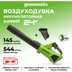 Воздуходувка Greenworks G24BIII 2409607 (без АКБ и ЗУ)