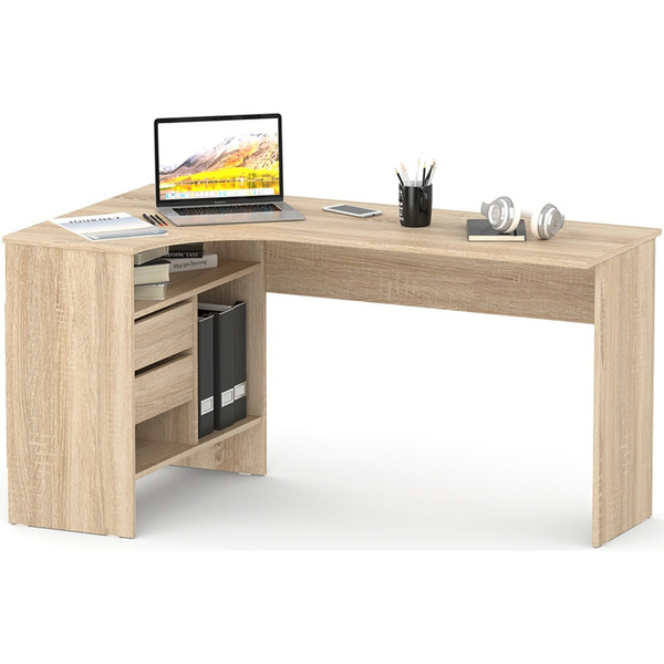 Компьютерный стол Сокол-Мебель СПм-25 (левый, дуб сонома)