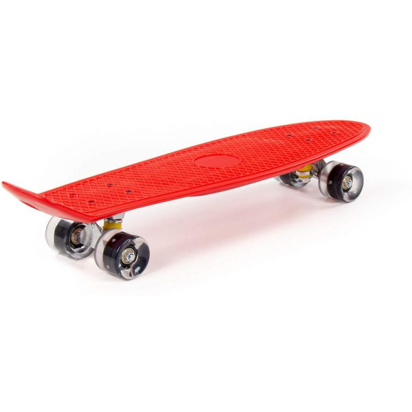 Доска роликовая Полесье 89502 (66 см) красная с чёрными колёсами