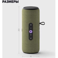 Портативная Умная колонка Яндекс.Станция Стрит YNDX-00030GRN (зеленый)