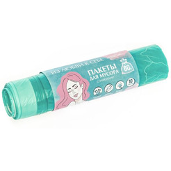 Пакеты для мусора HQ Пионы 60л 77367 (10шт)