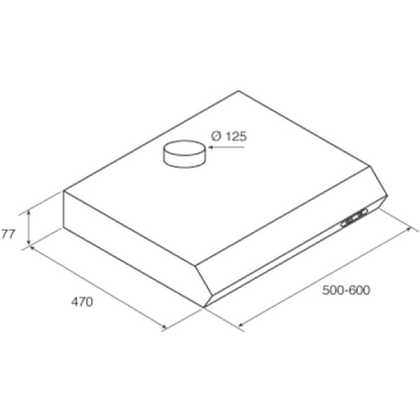 Вытяжка кухонная JET AIR SENTI SI/F/50