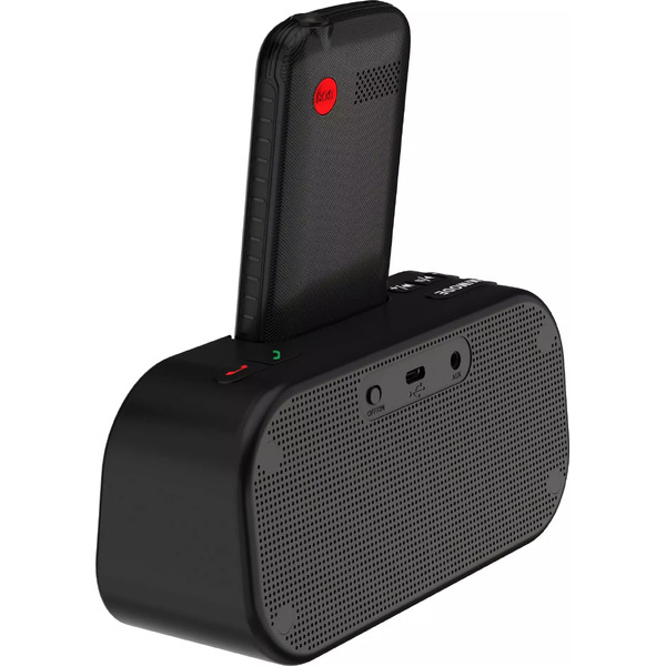 Кнопочный телефон Maxvi RT-04 с док-станцией (черный)