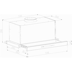 Вытяжка BACKER TH60CL-2F200-SHINY RC (черный)
