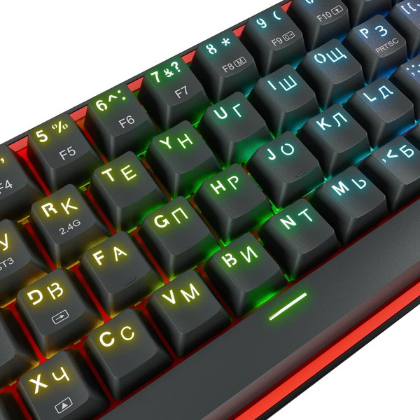 Клавиатура Redragon Fizz Pro 70666 (черный/красный)