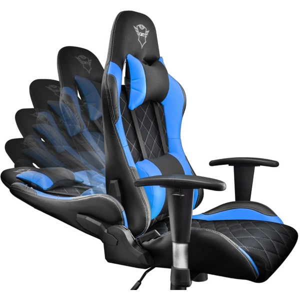 Кресло компьютерное Trust GXT 707B Resto (черный/синий)